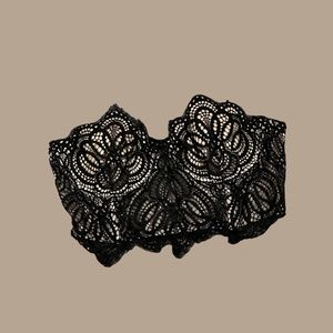 Black and Beige Dynamite Bralette